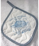 Vintage Lincoln’s Birthplace Sourviner Kitchen Cooking Potholder Hot Pad - £4.47 GBP