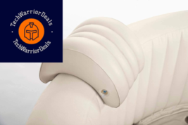 Intex PureSpa Removable Customizable Inflatable Hot Tub Headrest Lounge Cream  - £15.81 GBP