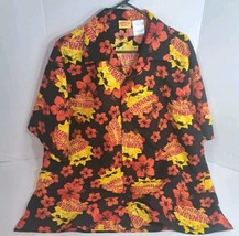 Hawaiian Tropic Sun Button Shirt Floral Tropical Sunscreen Men&#39;s Size XL... - $18.66