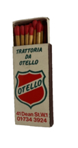 Tratorria da Otello La Tavernetta Dean Street W 1 Matchbook Matchbox - $5.20