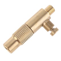 ss  Inflator Valve Stem Connector Auto Pump Chuck Clip Clamp Adapter with Deflat - £35.12 GBP