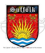 SUFFOLK County UK Ipswich English Bumper Sticker, Decal - $7.66