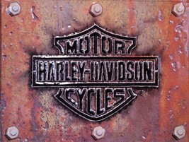 Harley-Davidson Motor-Cycles Logo Metal Sign - £27.92 GBP