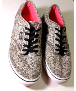 Vans Off the Wall Unisex Black Paisley Casual Size Womens 6 Sneakers Sho... - $13.09