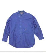 Mens Tommy Hilfiger Dress Shirt Button Collar Blue 16-1/2 34-35 - $365.00 MXN