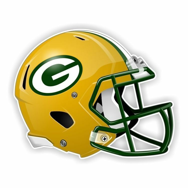 Green Bay Packers Football Helmet Decal / Sticker Die cut - $2.96+
