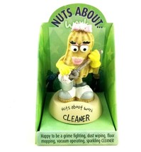 Bobble Head &quot;Nuts About Work - Cleaner&quot; Peanut Figurine, NEW - £10.19 GBP
