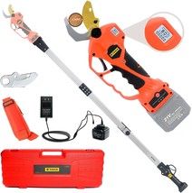 Electric Pruner With A 7 Point 5 Foot High Reach Extension Pole, 21V Lit... - £228.58 GBP