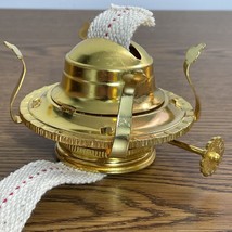 Brass Plated Oil Burner Replacement for Antique Kerosene Lamps No2 W/ Ma... - $11.75