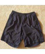 Men&#39;s Lululemon Black Pace Breaker Lined 9&quot; Inseam Running Shorts Medium - $655.68 MXN