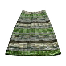 Leifsdottir A-Line Skirt Women 6 Multicolor Striped Tweed Lined Back Zip... - £37.85 GBP