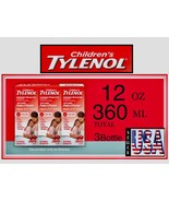 3 Bottles, TYLENOL Fever Treatment for Children, Cherry Flavored, 12 OZ ... - $26.88