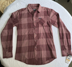 Zoo York Men’s S Long Sleeve Button Shirt Cordovan New - £15.45 GBP