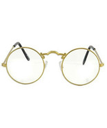 SteamPunk Cosplay Old Fashioned Style Gold Eye Glasses NEW UNWORN - €6,85 EUR