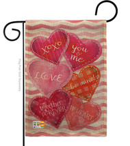 Love Together Forever Burlap - Impressions Decorative Garden Flag G151055-DB - £17.96 GBP