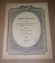 Art Songs School And Studio Songbook Vintage 1930 First Year Instruction Ditson - £19.97 GBP