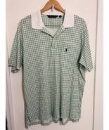 Polo Golf Ralph Lauren Shirt Purple Green White Check Short Sleeve Mens XL - £14.61 GBP