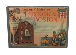 Vintage Historical Boston Old State House Unposted Souvenir Postcard Folder - £15.82 GBP