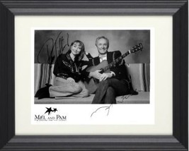Mel and Pam Tillis dual signed The Legend &amp; Legacy B&amp;W 8x10 Photo Custom Framing - £110.40 GBP