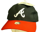 ATLANTA BRAVES Vtg 90s Red Bill SNAPBACK BASEBALL HAT Cap (Twins Enterpr... - $21.99