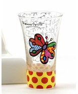 Romero Britto Butterfly Shot Glass Rare Retired Collectible Bar Shooters... - £38.94 GBP