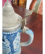 Salt Glaze German Stein &quot;Damen Rapelle&quot; # 420 covered , 10&quot; ORIGINAL - $843.26 MXN
