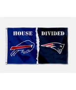 House Divided Flag - Bills vs Patriots 3x5 Flag Banner - $34.19 CAD