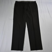 Calvin Klein 38 x 32 Dark Brown Flat Front Mens Dress Pants - £10.27 GBP