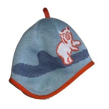 Patagonia Baby Infant Reversible Beanie Hat Polar Bears Blue White Sz 0-3 M - $14.36