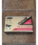 Maxwell VHS-C TC-30 HGX-Gold Premium High Grade Camcorder Video Tape New - £7.83 GBP