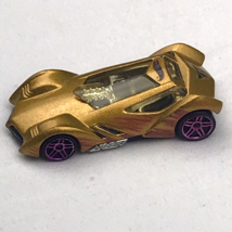 Hot Wheels 2002 Sinistra Metallic Gold &amp; Purple Die Cast Car Mattel Loos... - $9.95