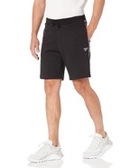 Reebok Standard Fleece Shorts Mens S Black White Logo Athletic NEW - £19.36 GBP