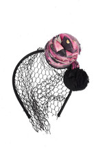 Maison Michel Paris By Laetitia Craha Akiko 3 Pompom Headband &amp; Veil Black - £127.31 GBP