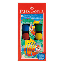 Faber-Castell Deckfarben Watercolours (12 Colours) - £25.45 GBP