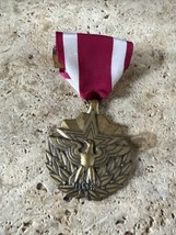 Wwii Us Military Meritorious Service Medal Full Size With Ribbon 5-10 - £10.64 GBP