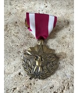 WWII US MILITARY MERITORIOUS SERVICE MEDAL FULL SIZE WITH RIBBON 5-10 - €11,77 EUR
