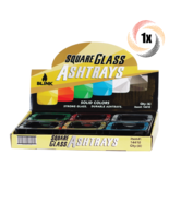 1x Ashtray Blink Assorted Solid Colors Sqaure Glass Ashtrays | + 2 Free ... - £12.54 GBP