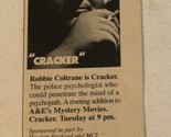 Cracker Tv Guide Print Ad Robbie Coltrane Tpa16 - £4.72 GBP