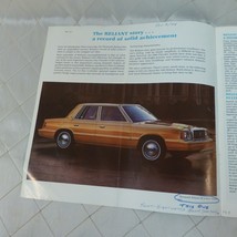 1984 Plymouth Reliant Brochure Chrysler Canada Full Color PRC-84-E VTG S... - $12.59