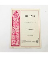 Ashford "My Task" Sheet Music Vocal Sacred Extra High Voice - $9.89