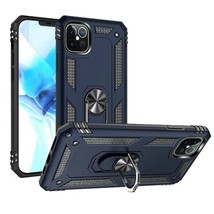 Ring Magnetic Kickstand Hybrid Case Cover Blue For iPhone 13 Pro Max - £5.75 GBP