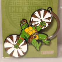 Teenage Mutant Ninja Turtles Leaping Michelangelo Keychain Official TMNT... - £12.73 GBP