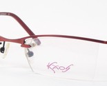 NEW KAOS SEVENTY-ONE 1 Blush Red /Black UNIQUE RARE EYEGLASSES FRAME 50-... - $85.31