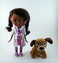 Disney Doll Doctor McStuffins Talking &amp; Singing Girl With Dog 11 inches Tall - £7.83 GBP