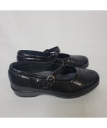 SAS Black Snake Leather Maria Mary Jane Comfort Shoes Size 7W EUC Walkin... - $44.66 CAD
