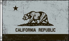3&#39;x5&#39; California Flag Black And White Protest Grizzly Bear Banner Cali U... - £10.95 GBP