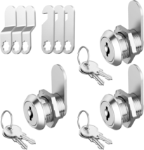 Cabinet Locks with Keys, 3 Pack Mailbox Lock Cam Locks 5/8&quot; Keyed Alike,... - $29.77