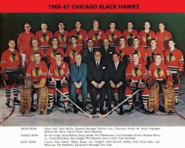 1966-67 Chicago Black Hawks 8X10 Photo Picture Nhl Hockey Blackhawks - £3.94 GBP