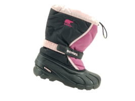 SOREL Womens Pink  Black Insulated Winter Snow Boots 1831 US NY1810-589 - £21.29 GBP