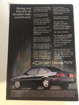 1993 Chevy Cavalier Vintage Print Ad Advertisement pa16 - £7.11 GBP